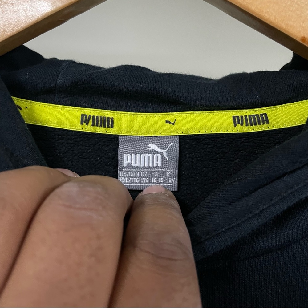 PUMA AUTHENTIC BLACK HOODIE FOR MEN’S & WOMEN’S - Picture 5 of 10